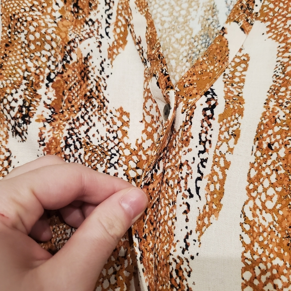 Snake Print Long Sleeve Dress - Picture 7 of 10